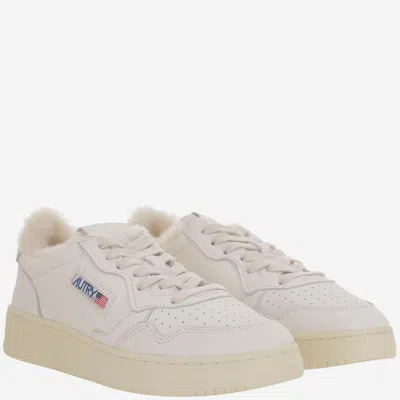 Autry Low Sneakers With Leather And Suede Combination In White