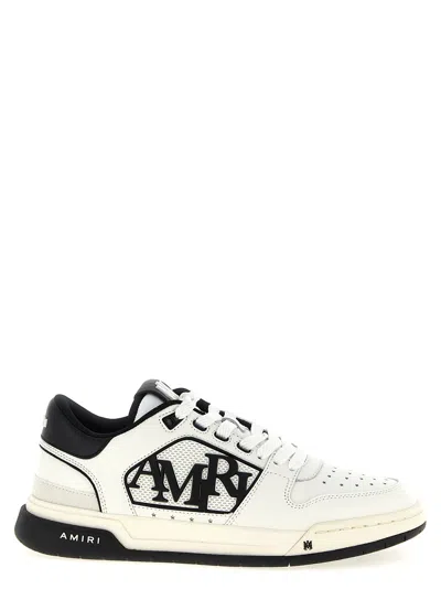 Amiri White Low Top Sneakers With Logo Patch On The Side And Contrasting Heel With Logo Lettering