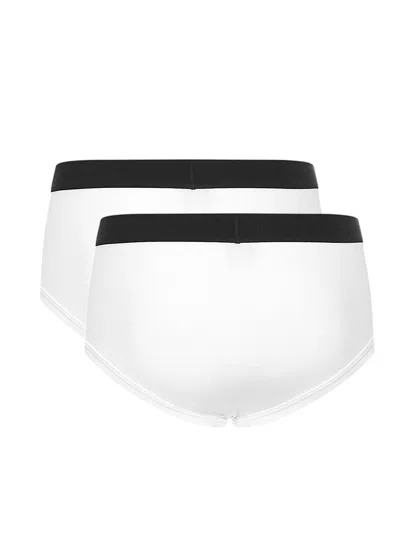 Tom Ford Two-pack Stretch Cotton And Modal-blend Briefs In White