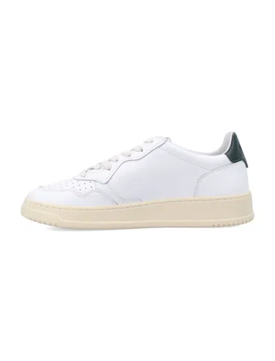Autry White Lace Up Sneakers In White