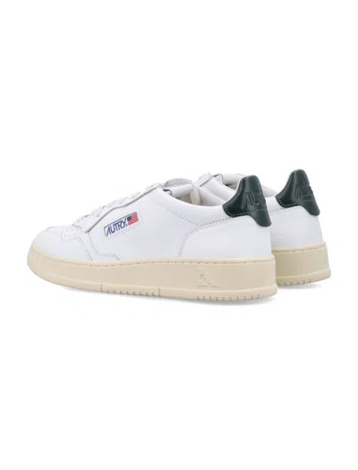 Autry White Lace Up Sneakers In White