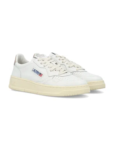 Autry Medalist Low Leat Leat Wht Gold In White