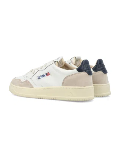Autry Blue Leather Fabric Sneakers