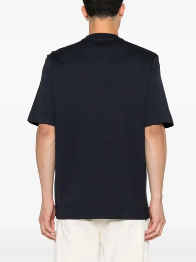 Fendi T-shirt Dark Blue Cotton T-shirt