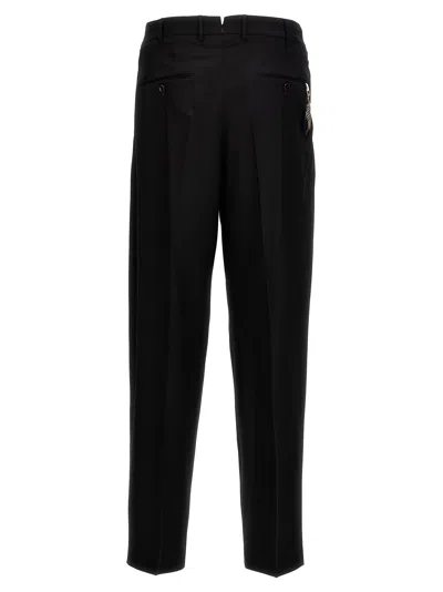 Pt Torino Tailored Pleated Trousers With Pockets In Black