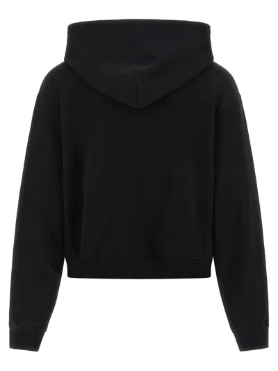 Dolce & Gabbana Cotton Sweatshirt With Dg Embroidery In Black
