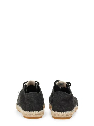 Autry Low Top Denim Espadrilles Sneakers In Black