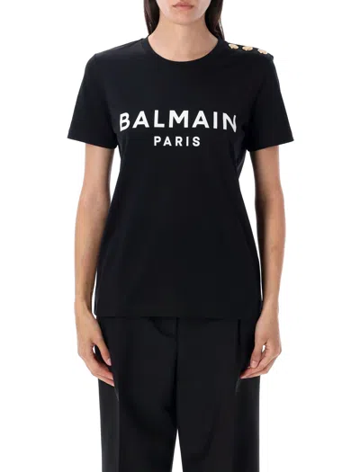 Balmain Flocked Paris T-shirt