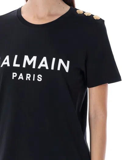 Balmain Flocked Paris T-shirt