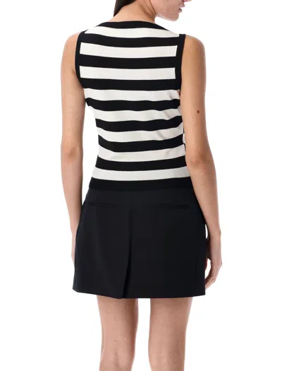 Balmain Sleeveless Top In Black