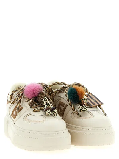 Fendi Match Platform Sole Sneakers Charms
