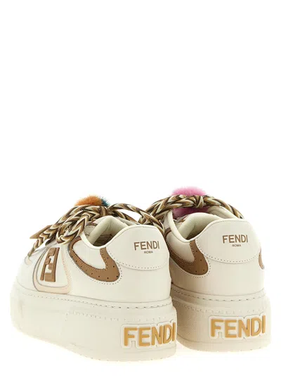 Fendi Match Platform Sole Sneakers Charms
