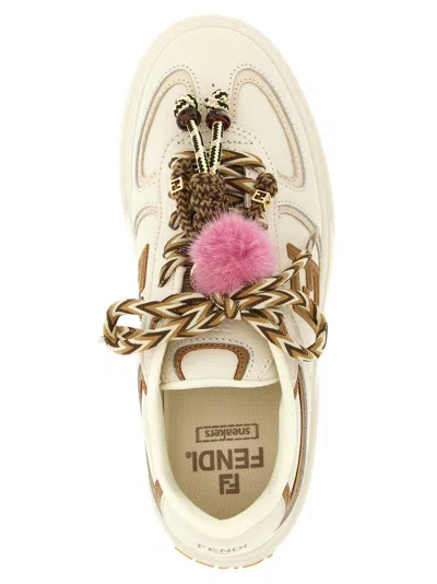 Fendi Match Platform Sole Sneakers Charms