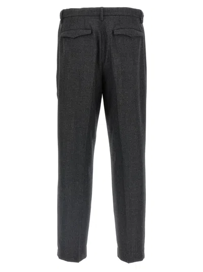 Barena Venezia Straight Leg Trousers With Back Pockets And Belt Loops In Black