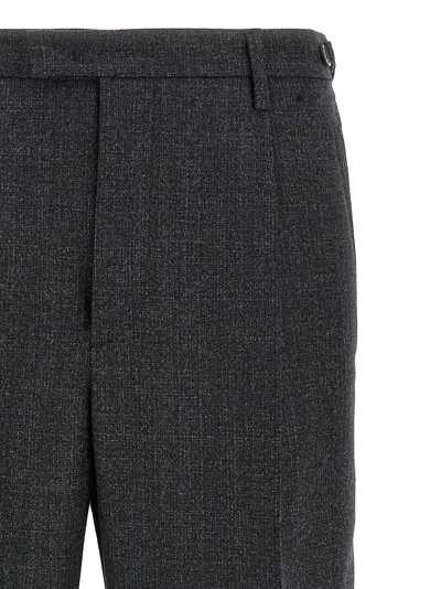 Barena Venezia Straight Leg Trousers With Back Pockets And Belt Loops In Black