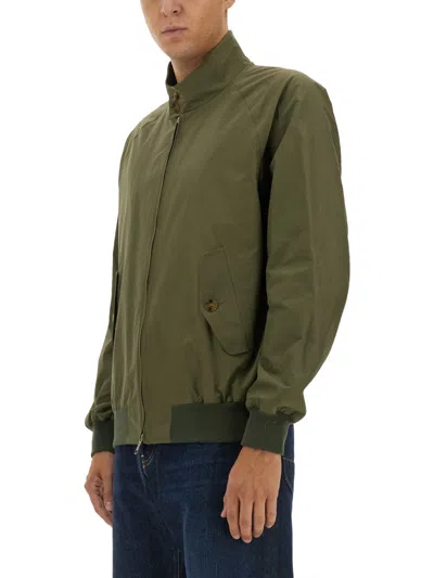Baracuta G9 Harrington High Collar Jacket In Green