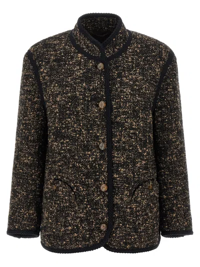Blazé Milano Katara Curly Blazer In Green