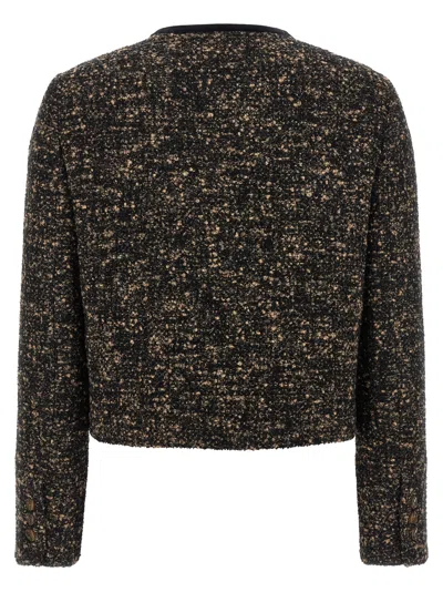 Blazé Milano Katara Embossed Trim-detail Blazer In Multi