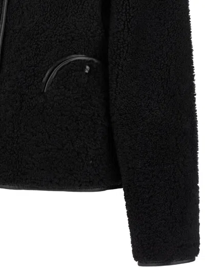 Blazé Milano Gliss Reversible Leather-trimmed Shearling Jacket In Multi