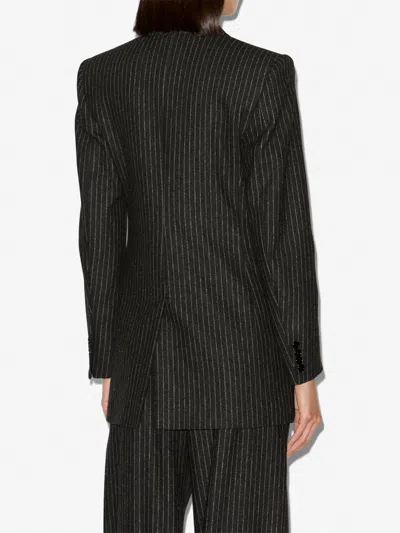 Isabel Marant Embroidered Stretch Wool Blend Jevima Blazer In Brown