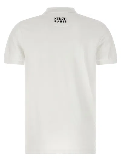 Kenzo White Cotton T-shirt With Embroidered Tiger Logo