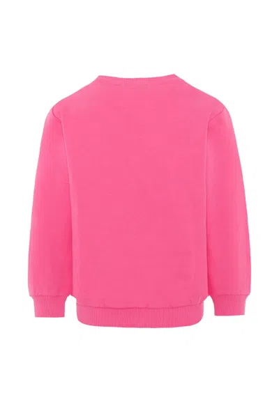 Balmain Logo-print Sweatshirt In Pink