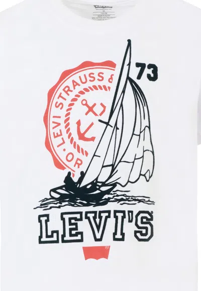 Levi's Sailboat-graphic Cotton T-shirt In White