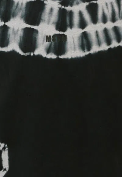 Msgm Black T-shirt For Boy With Logo In Black