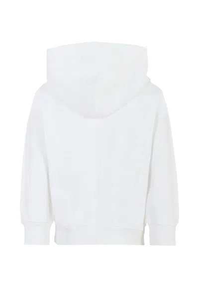Diesel White Sweatshirt For Boy With Logo In White