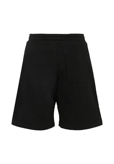 Diesel Black Shorts For Boy With Logo In Black