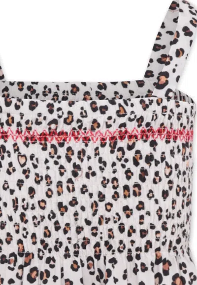 Monnalisa Leopard-print Dress In Animal Print