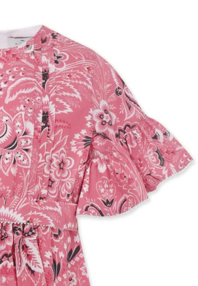 Etro Paisley-print Dress In Pink