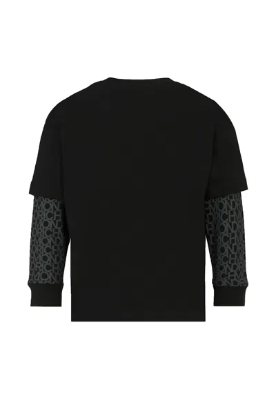 Richmond Black T-shirt For Boy With Logo In Black