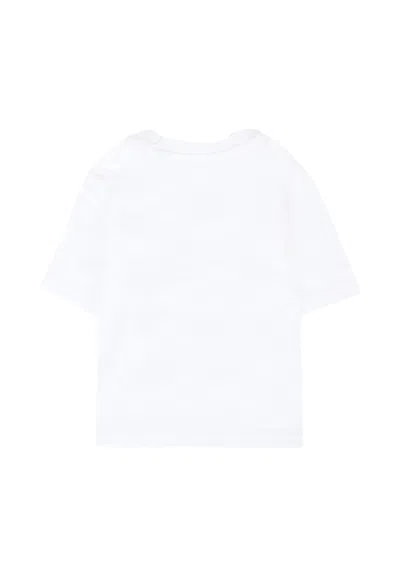 Burberry White T-shirt For Babykids With Toy Soldier In White