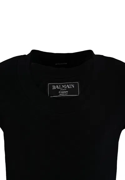 Balmain Logo-print T-shirt In Black