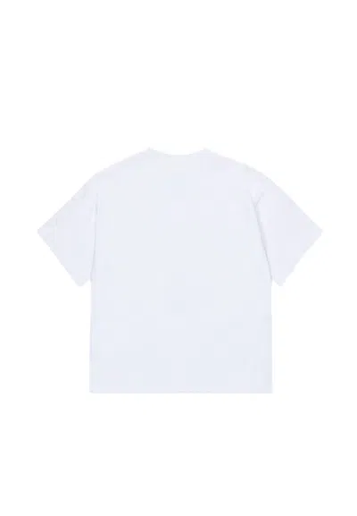 Mm6 Maison Margiela T-shirt In Jersey Con Patch Numeric Logo In White