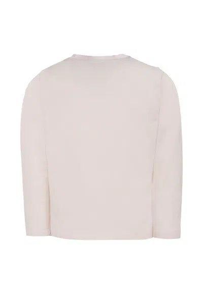 Bonpoint Ivory T-shirt For Boy With Dog In White