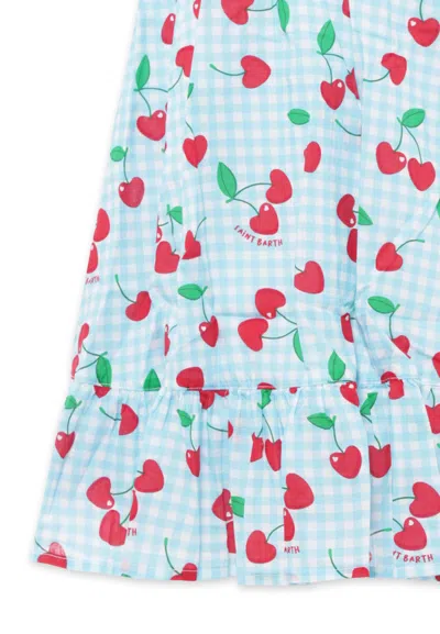 Mc2 Saint Barth Cotton Dress In Blue