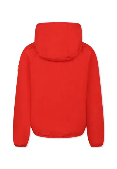 Save The Duck Zip-up Bomber Jacket In Red