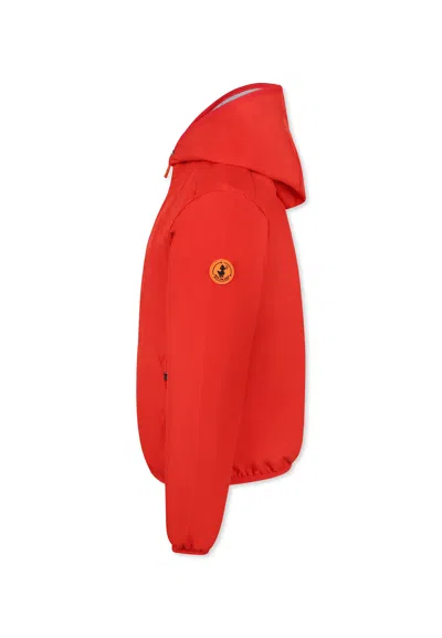 Save The Duck Zip-up Bomber Jacket In Red