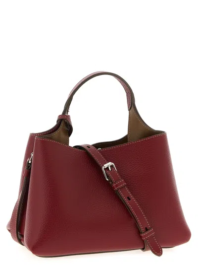 Tod's Leather Micro Handbag In Red