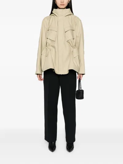 Jnby Cotton Jacket In Neutral