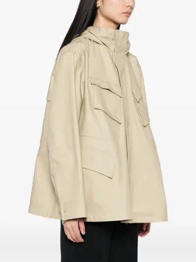 Jnby Cotton Jacket In Neutral