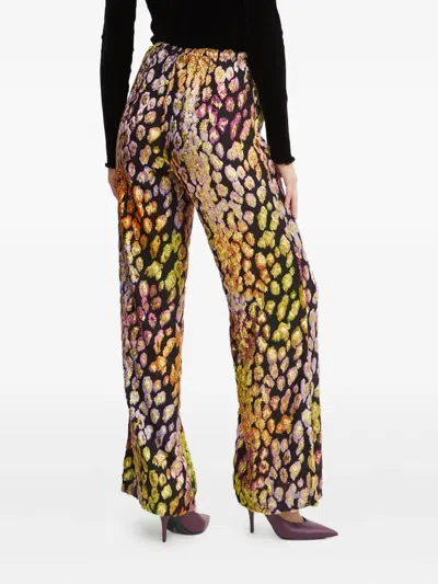Forte Forte Metallic Leopard-pattern Trousers In Multi