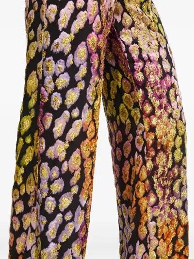 Forte Forte Metallic Leopard-pattern Trousers In Multi
