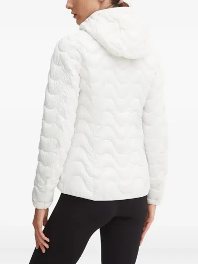 K-way Wave-pattern Hooded Jacket In White