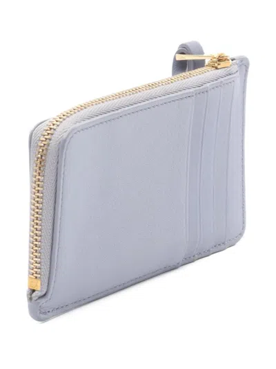 Pre-owned Loewe X Howl's Markl 2010s Graphic-print Wallet In Gray