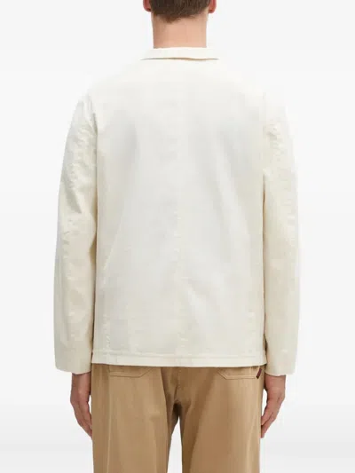 Human Made Logo-embroidered Blazer In White