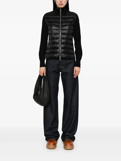 Moncler Padded Wool Zip-up Cardigan Clothing