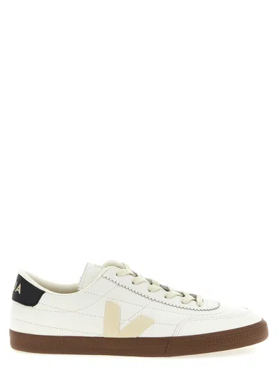 Veja Low-top Round Toe Sneakers With Contrast Sole